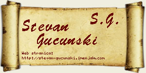 Stevan Gucunski vizit kartica